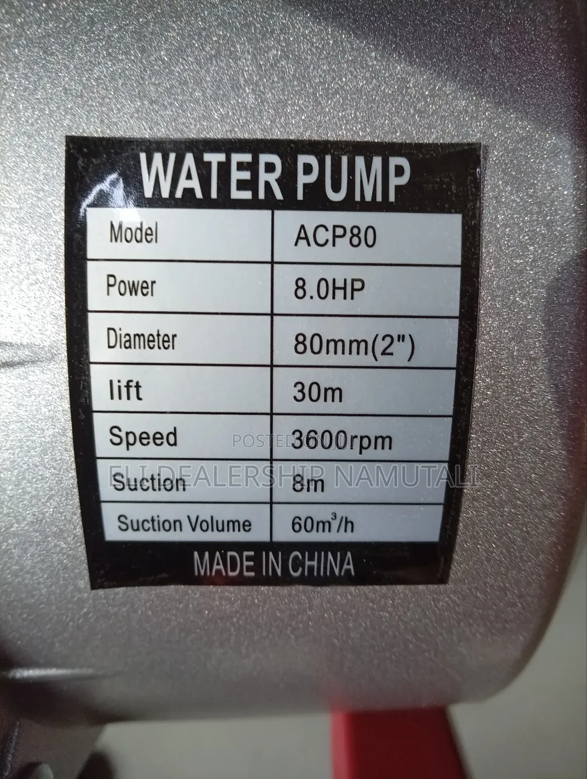 Heavy-Duty Aico 8hp Petrol Water Pump/ Acp80 High Flow Water Pump
