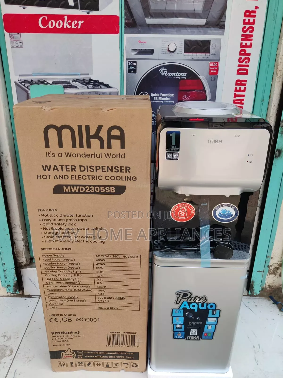 Mika Dispenser MWD 2305 Hot and Cold 2taps