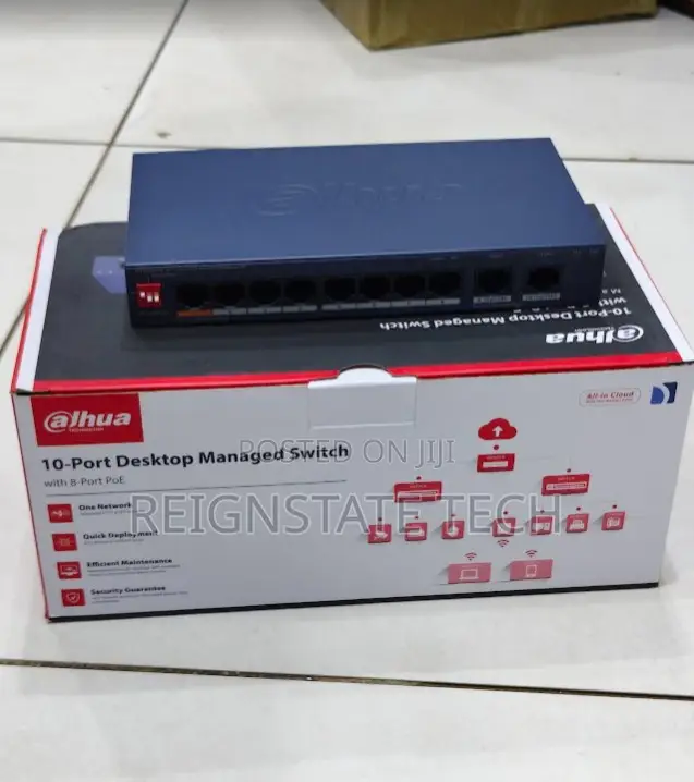 10 Port Dahua Poe Switch Managed