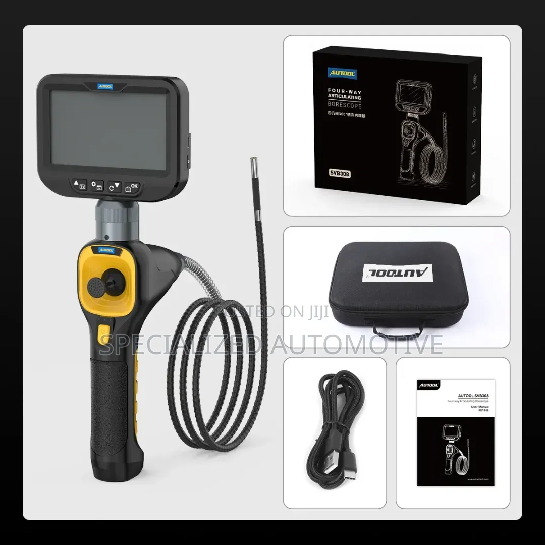 Autool Svb308 Articulating Endoscope Inspection Borescope Camera