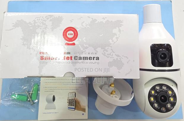 V380 Rotating 360 PTZ Double Camera Wifi