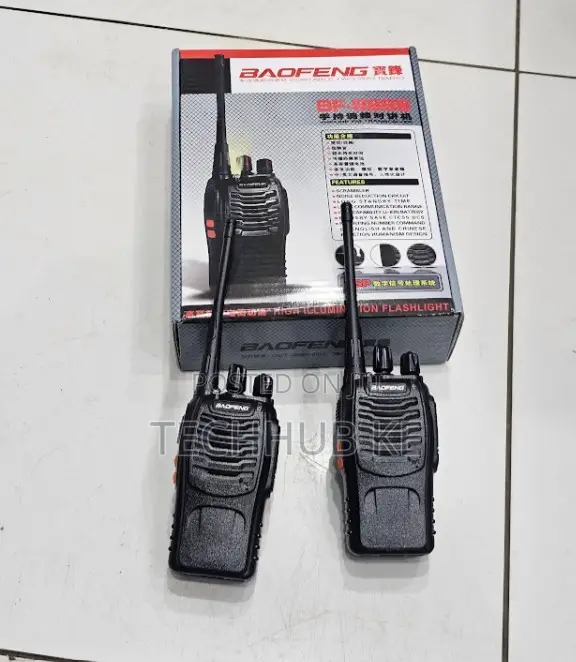 Portable Two-Way Radio Bf-888s | Rechargeable Walkie Talkies Pair