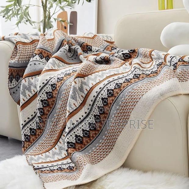 Bohemian Knitted Throw Blankets - thumbnail 2