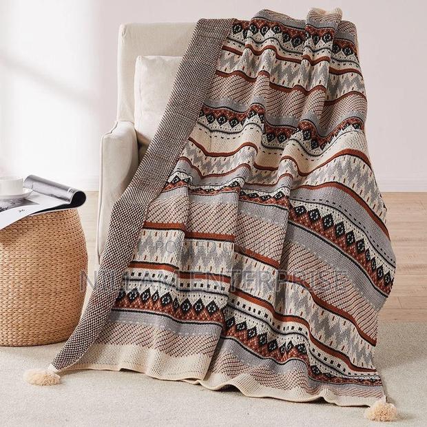 Bohemian Knitted Throw Blankets - thumbnail 3