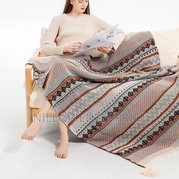 Bohemian Knitted Throw Blankets - thumbnail 6
