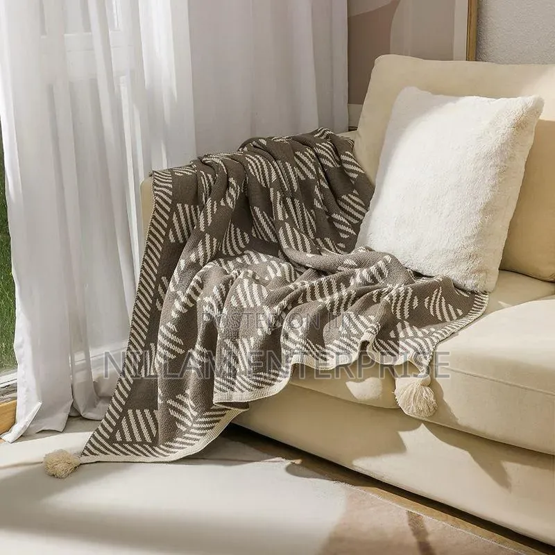 Bohemian Knitted Throw Blankets