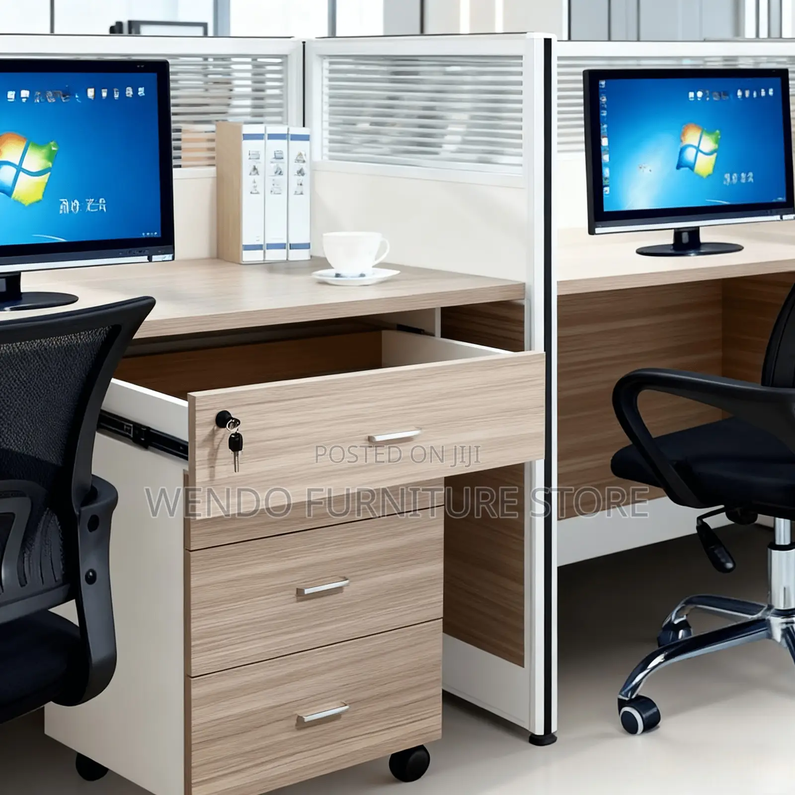 Office Workstation; Four Persons User Workstation