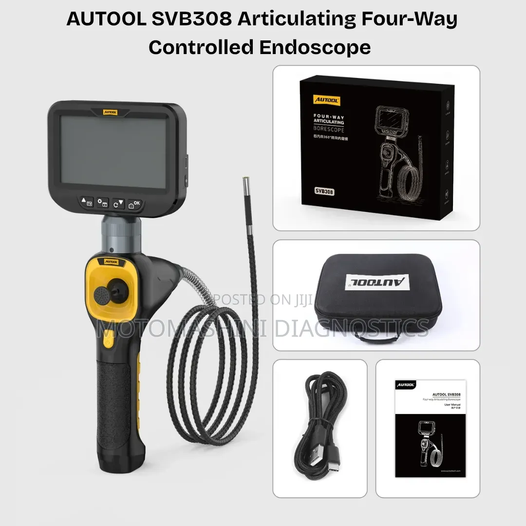 Autool Svb308 Articulating Endoscope Inspection Borescope Camera