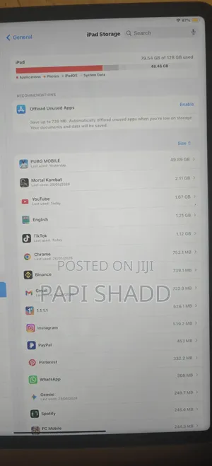 Apple iPad Pro 12.9 (2021) 128 GB Black