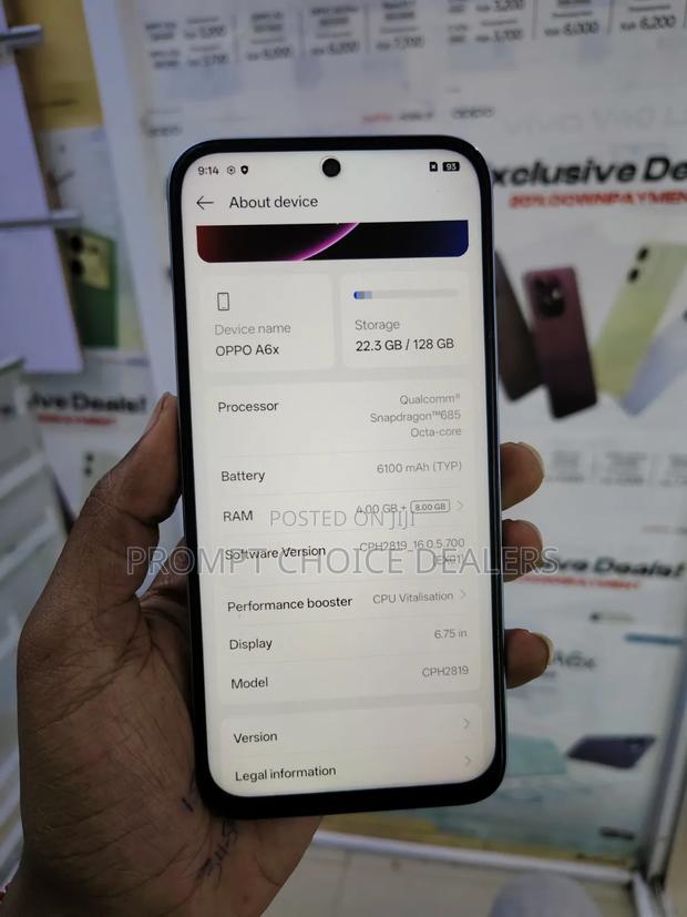 Oppo A6x 128 GB Blue - thumbnail 2