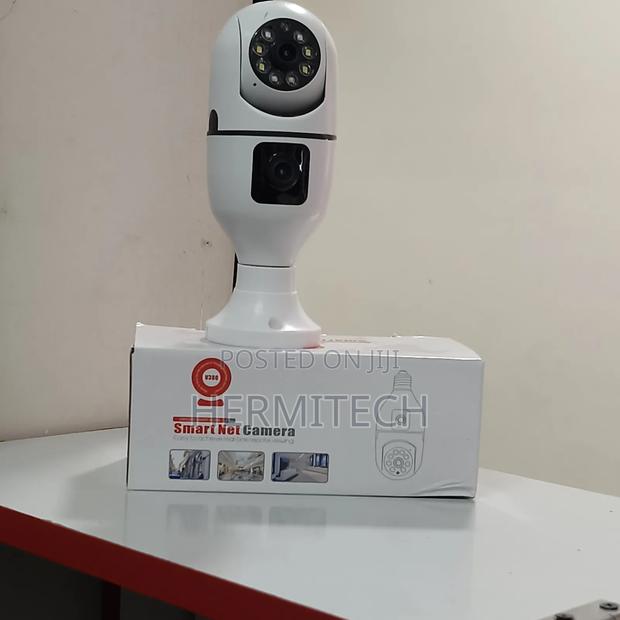 Dual Lens Wireless Bulb CCTV Camera Surveillance Camera