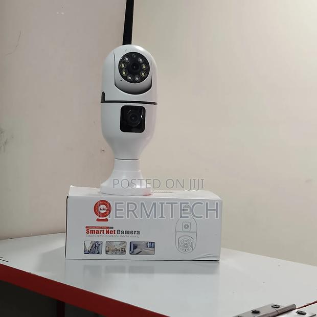 Dual Lens Wireless Bulb CCTV Camera Surveillance Camera - thumbnail 2