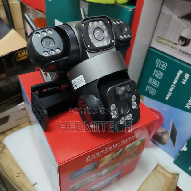 Wireless Wifi Triple Lenses CCTV Ultra Hd Camera - thumbnail 2