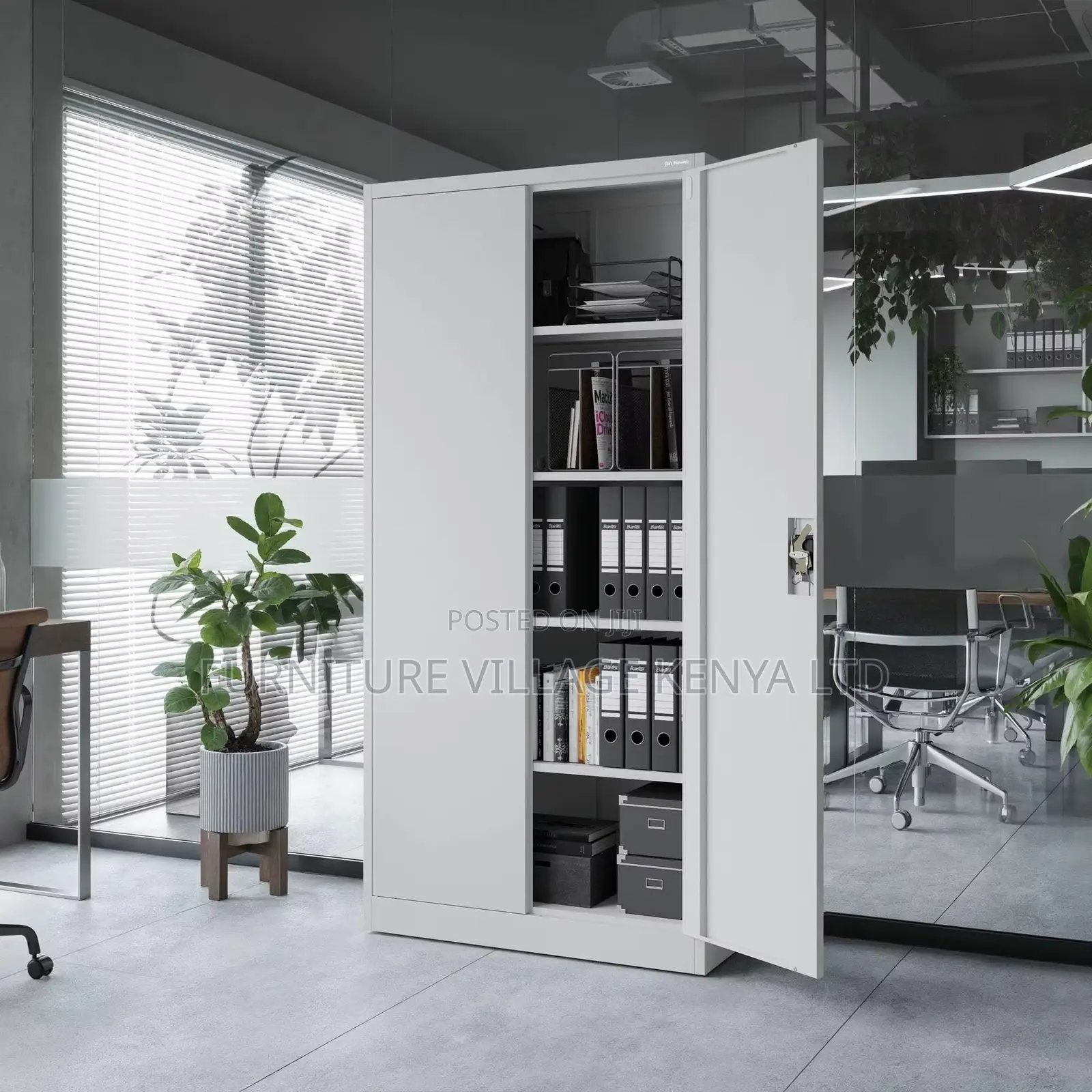 2-Steel Swing Door Office Cabinet.