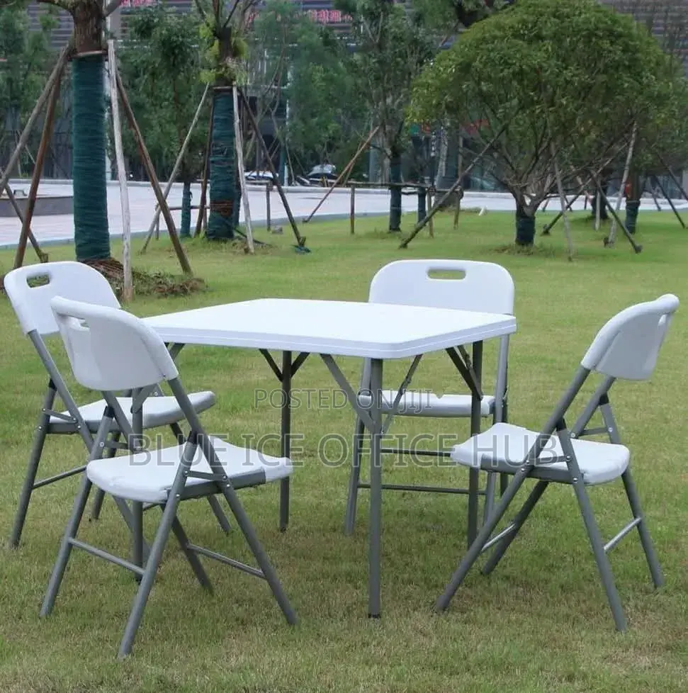4 Seater Square Foldable Event Table and Chairs