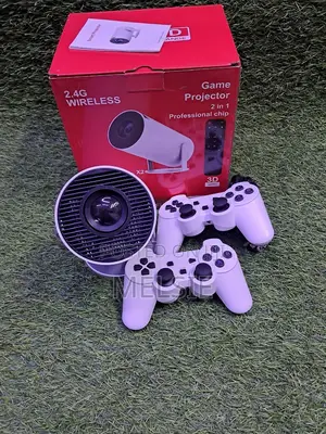  Smart Mini Projector With 2 Wireless Game Controllers Wifi