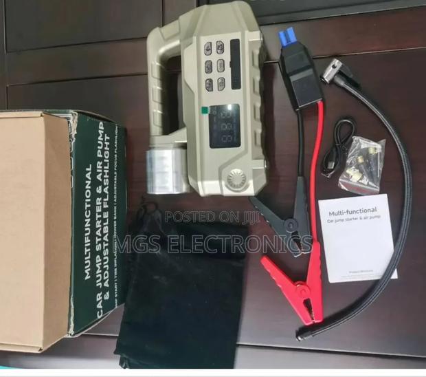 High Power Digital Jump Starter Digital Compressor and Adjustable