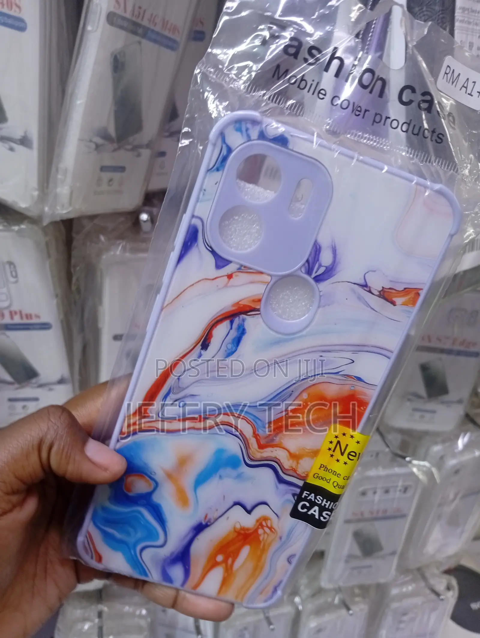 Soft Silicone Protective Case Features a Vibrant Blue