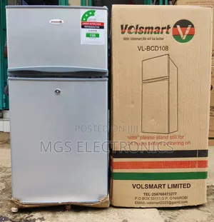 *Volsmart Fridge Double Door 108litres