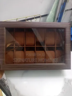 12 Slots Leather Watch Organizer
