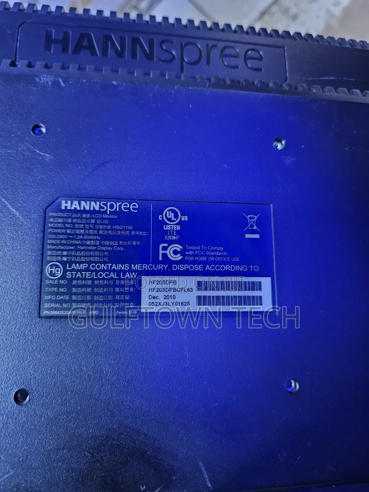 Monitor for Desktop or CCTV 19inch