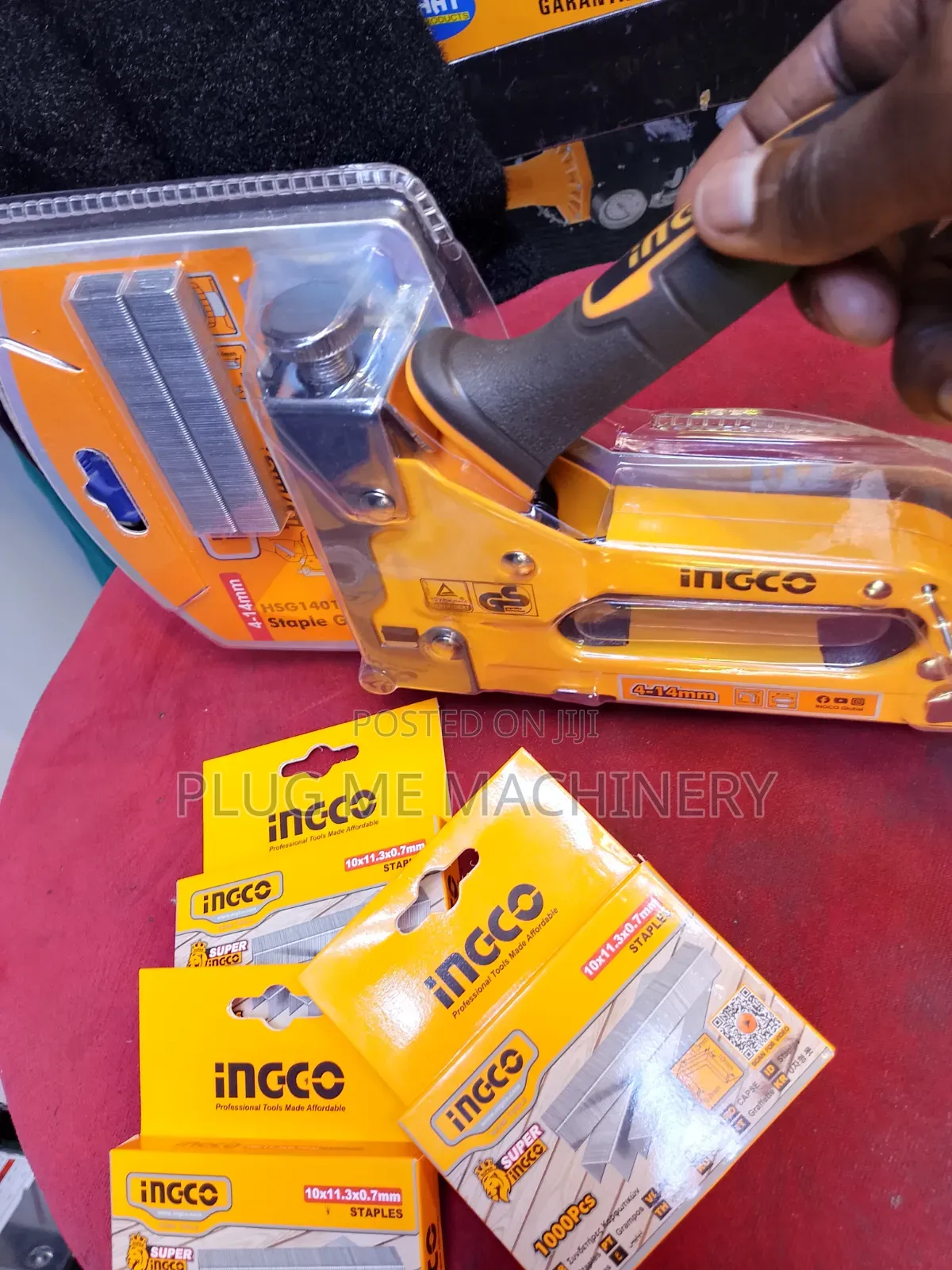 Ingco Staple Gun 3 in With 1000pcs Staple Pin