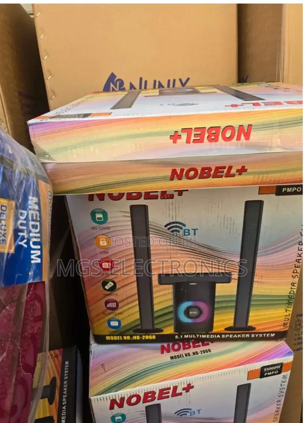 Nobel Nb-2060 5.1ch High Tech Multimedia Sound System Bt/Fm/Usb/Aux.