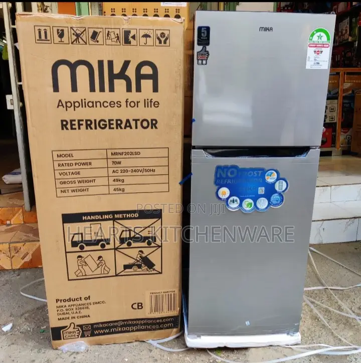 Mika 202l Double Door Fridge