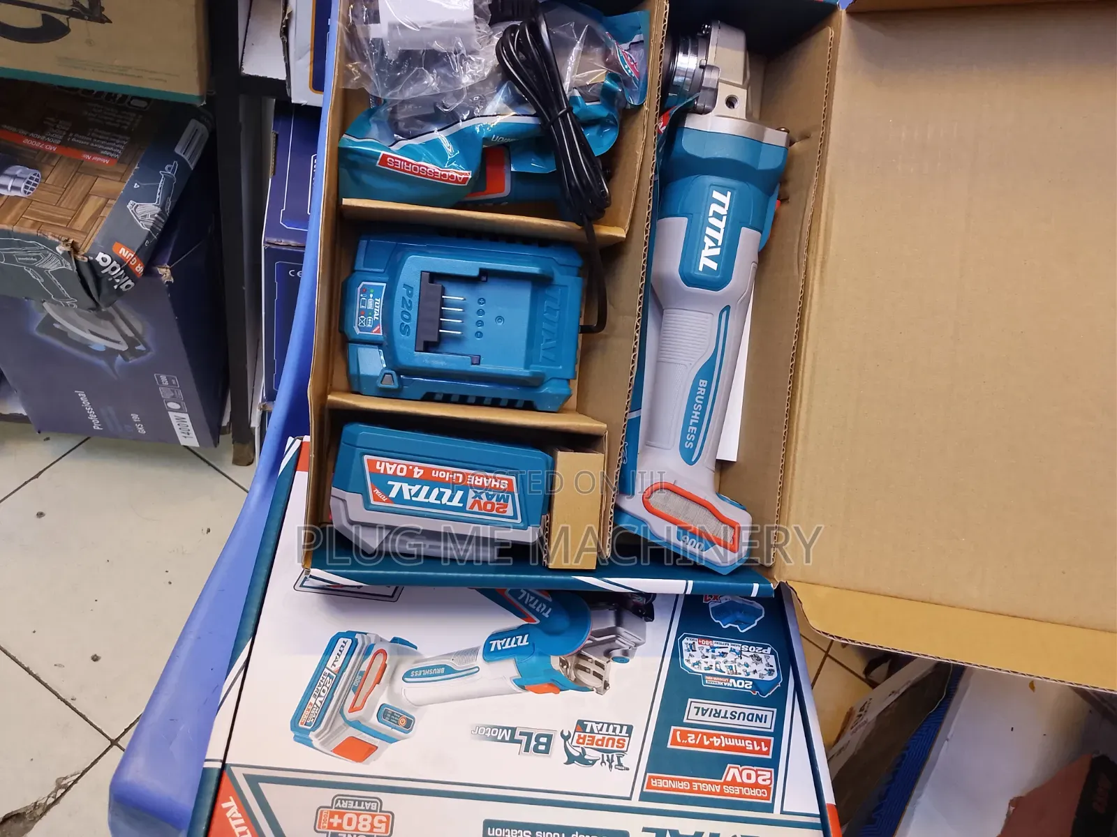 Heavy Duty Total Cordless Angle Grinder4 Inch 20v Available