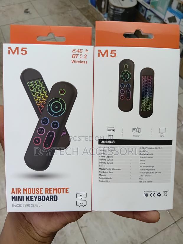 Air Bluetooth Mouse Remote + Mini Keyboard M5 - thumbnail 3