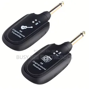 2-in-1 Stereo Audio Guitar System 2 Pickup Receiver And Transmitter