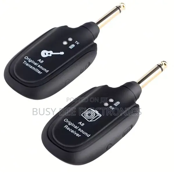 2-in-1 Stereo Audio Guitar System 2 Pickup Receiver And Transmitter