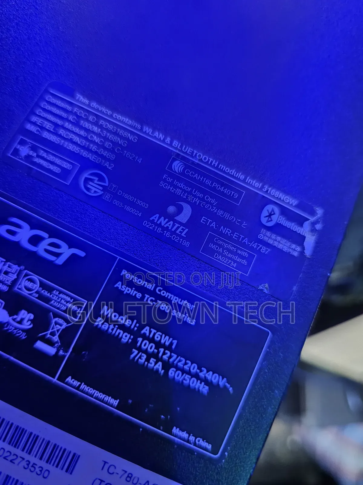 Desktop Computer Acer Aspire TC-708 8GB Intel Core i3 SSD 256GB