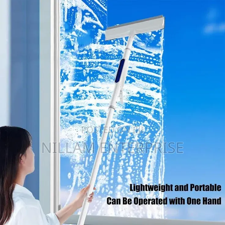 Long Handle Telescopic Rod Glass, Floor, Window Cleaner*