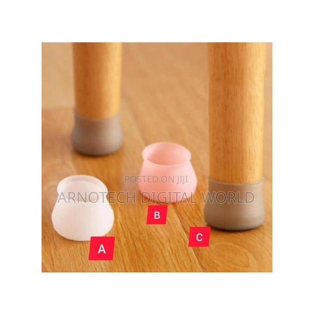 4-piece Set Silicone Furniture Leg Covers/Protectors