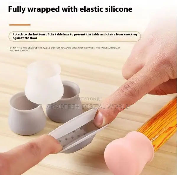 4-piece Set Silicone Furniture Leg Covers/Protectors