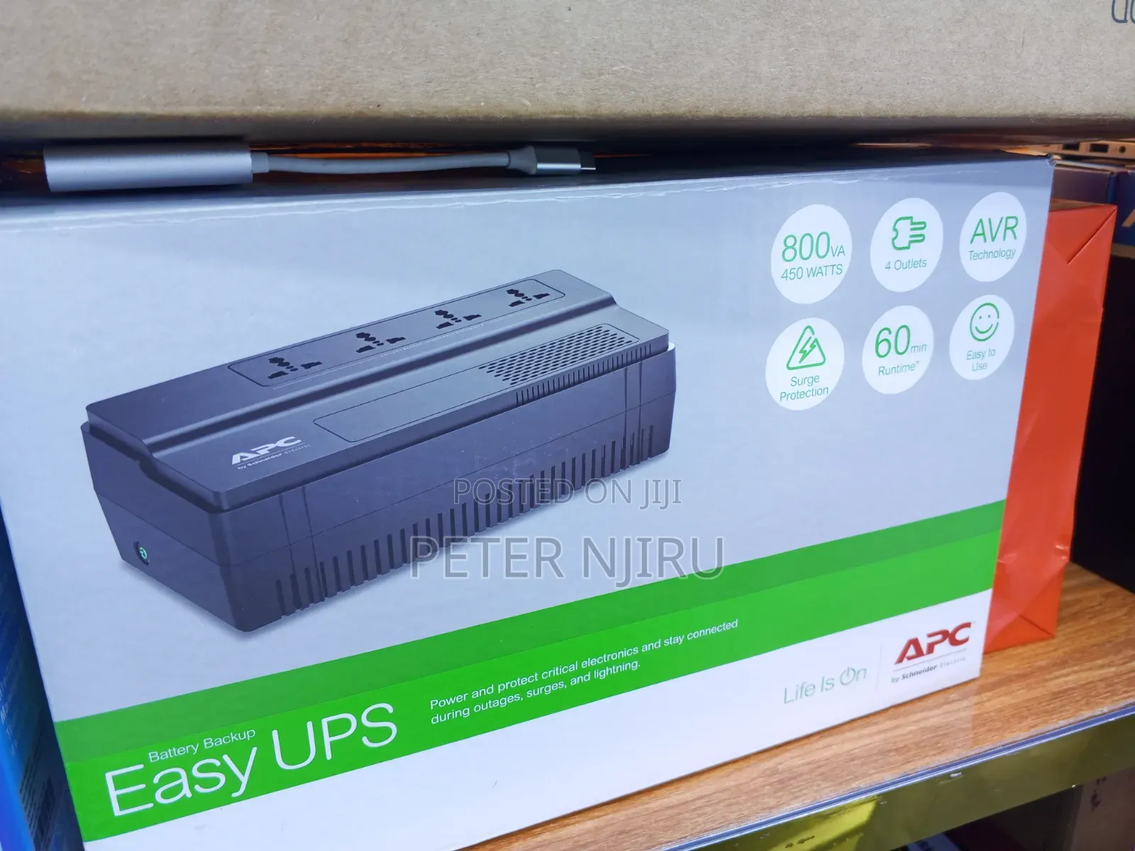Apc Easy Ups 800va (Bv800i-Msx)