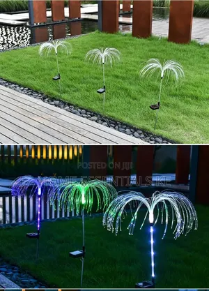 2pcs New Outdoor Waterproof Jellyfish Solar Garden Light