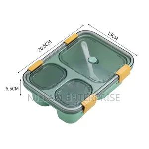 3 Compartment Kids Lunch Box / Snack Box