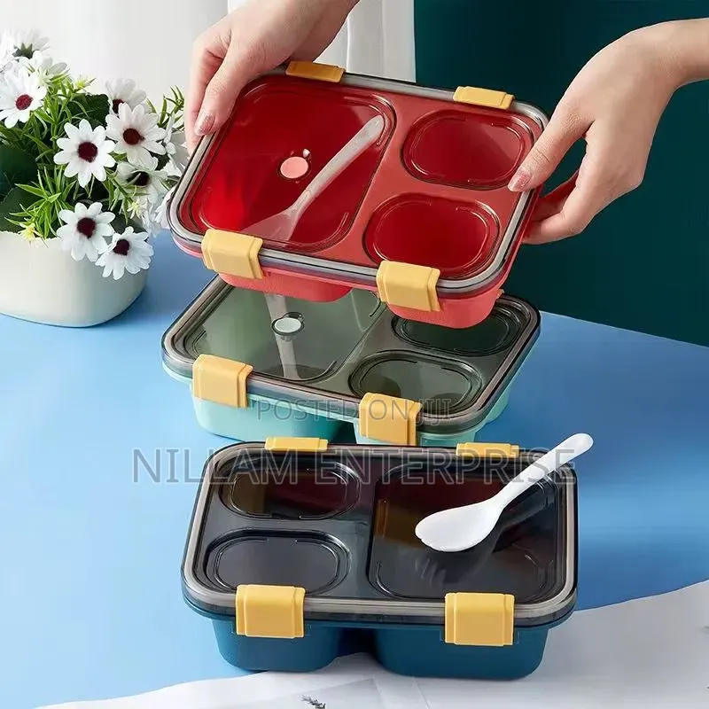 3 Compartment Kids Lunch Box / Snack Box
