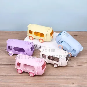 *2-in-1 Toy Bus Water Bottle for Kids*