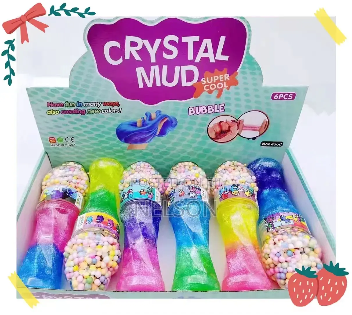 Bubble Making Crystal Mud Slime