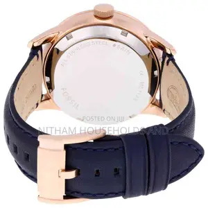Fossil Me1138 Townsman Multifunction Navy Leather Watch for Men