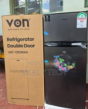 Von 125l Double Door Refrigerator