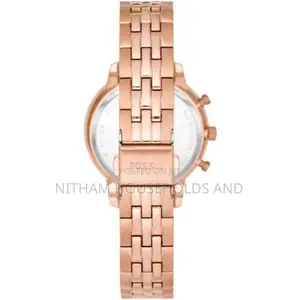 Fossil Es5218 Neutra Rose Gold Chronograph Watch for Women