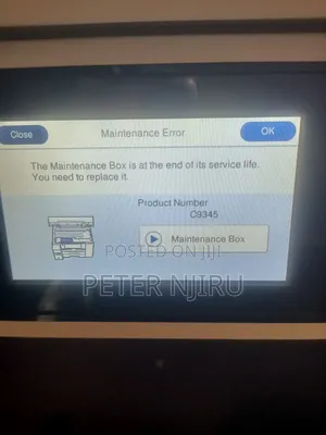 Maintenance Box End of Service Life (C9345 Maintenance Box)