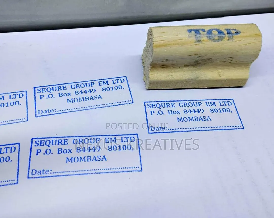 Rectangular Wooden Stamps