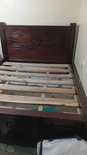 5 by 6 Mahogany Bed for Sale(Used)