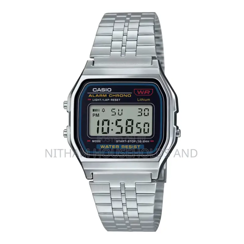 Casio A159wa 1d Vintage Stainless Steel Digital Watch