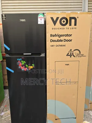 Von 247l No Frost Double Door Refrigerator